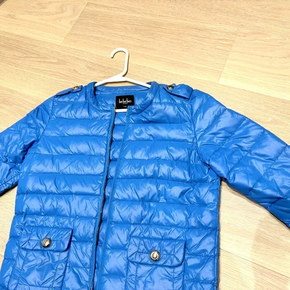Blue lightweight puffer Jacket - Picture 3 of 4